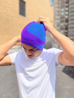 https://soulbeanie.com. Swirl Purple Blue Beanie.Swirlin' Purple and Blue. All seasons beanie 100% Soft Acrylic Imported