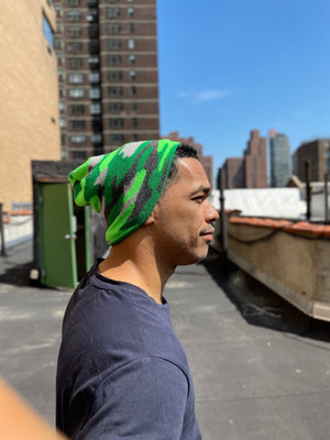 https://soulbeanie.com,  Green Bean Camo Beanie. A perfect blend of harmonious greens with a pop!  All seasons beanie.Camouflage. 100% Soft Acrylic Imported