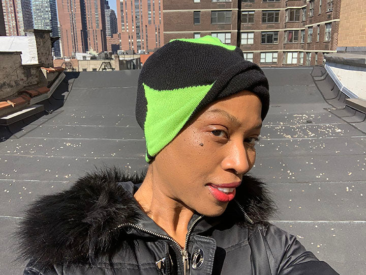 https://soulbeanie.com. Swirl Neon Black Beanie. Swirlin' with Neon and Black. All seasons beanie 100% Soft Acrylic Imported