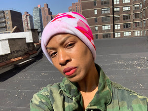 https://soulbeanie.com. Sweet Heart Rock Camo Beanie. Pinks Camo . All seasons beanie.Camouflage. 100% Soft Acrylic Imported