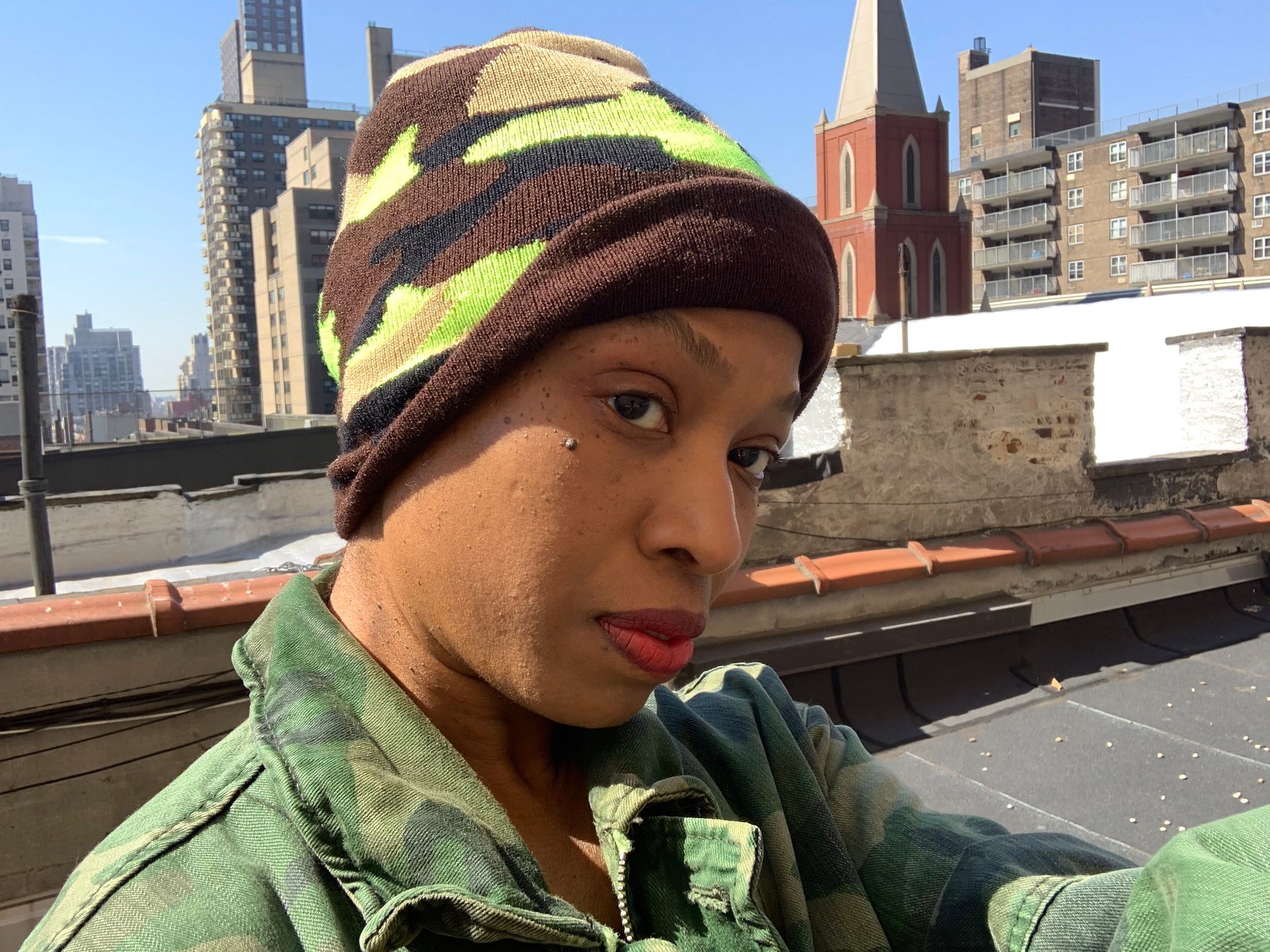 https://soulbeanie.com. Safari Neon Camo Beanie. A perfect blend of harmonious Browns with a pop!. All seasons beanie.Camouflage. 100% Soft Acrylic Imported