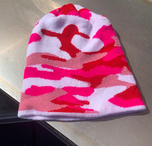 https://soulbeanie.com. Sweet Heart Rock Camo Beanie. Pinks Camo . All seasons beanie.Camouflage. 100% Soft Acrylic Imported