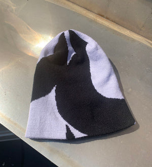 https://soulbeanie.com. Swirl Black and White Beanie.A perfect swirl of Black and White!. All seasons beanie 100% Soft Acrylic Imported