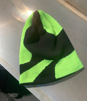 https://soulbeanie.com. Swirl Neon Black Beanie. Swirlin' with Neon and Black. All seasons beanie 100% Soft Acrylic Imported