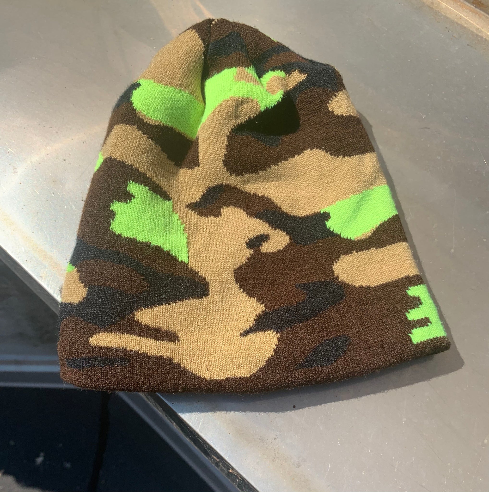 https://soulbeanie.com. Safari Neon Camo Beanie. A perfect blend of harmonious Browns with a pop!. All seasons beanie.Camouflage. 100% Soft Acrylic Imported